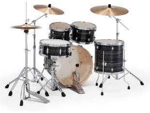 Pearl Export Fusion 20" 5 Fûts Graphite Silver Twist + HWP-834 + Pack PX 14/16/20