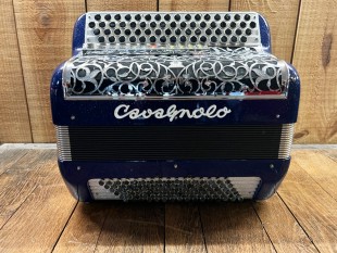 Cavagnolo Occasion Odyssee Midi 96 Basses Bleu Pailleté + Etui