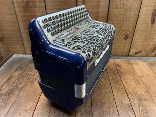 Cavagnolo Occasion Odyssee Midi 96 Basses Bleu Pailleté + Etui