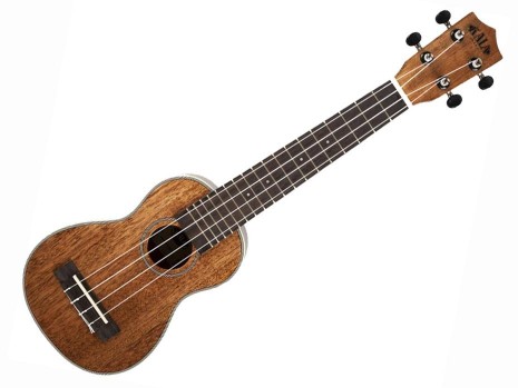 Kala KA-SLNG-BAG Ukulélé Soprano Gloss Mahogany Long Neck