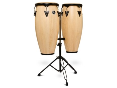 Latin Percussion LP646NYII-AW Set Congas Mango 10" & 11" Natural