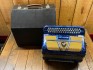 Maugein Accordeon Bleu Nacre 80 Basses 3 Rangs Occasion