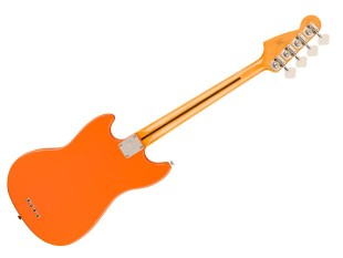 Squier Classic Vibe 60S Competition Mustang Bass Capri Orange w/ Dakota Red Stripes